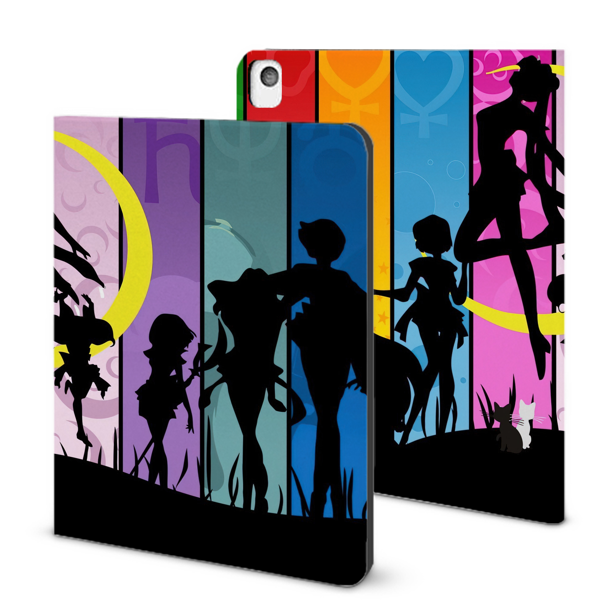 （画像用） 美少女戦士セーラームーン Sailor Moon IPadケース ペンホルダー付き ブックスタイルデザイン